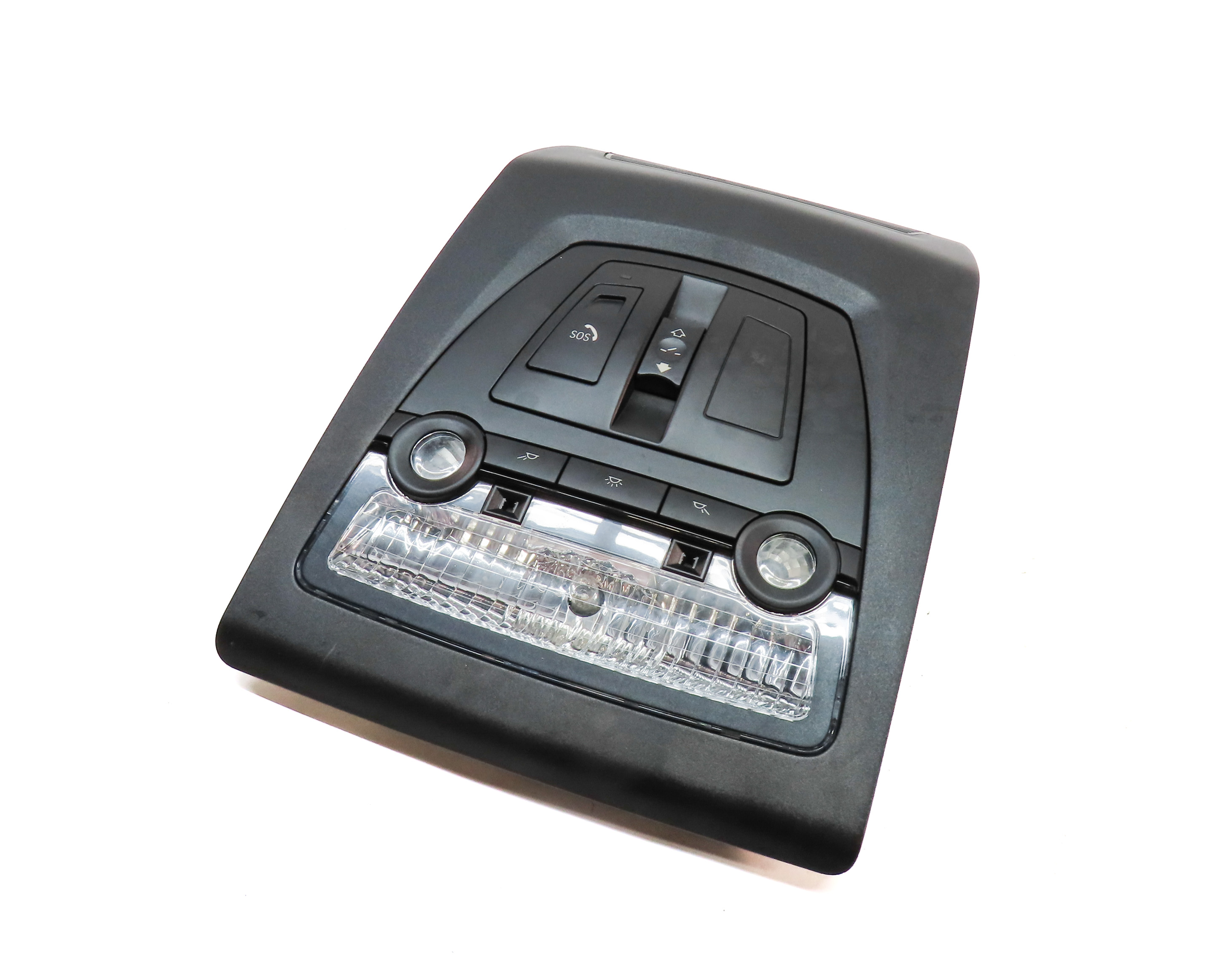2012 BMW X3 (F25) FRONT INTERIOR DOME LIGHT LAMP w/ SUNROOF SWITCHES (Black) — exact item pictured